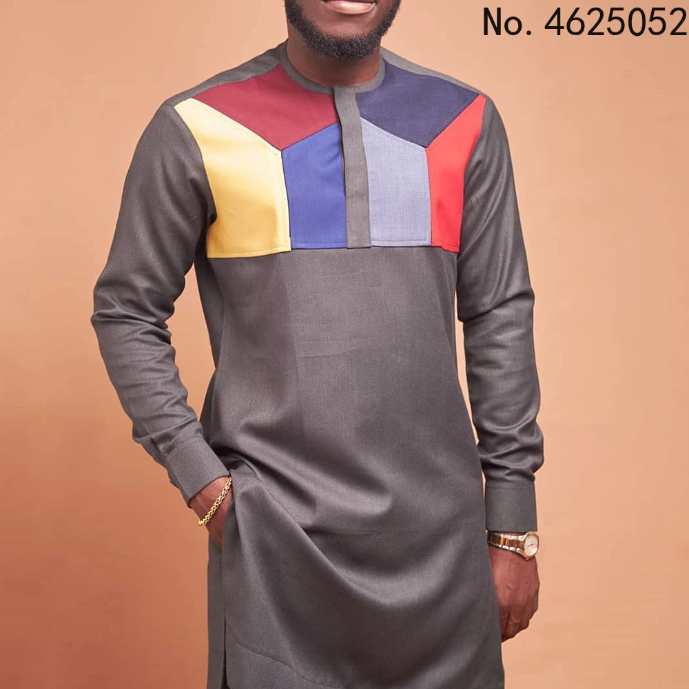 africa dress 2022 New Arrival Spring Autumn African Men Long Sleeve O-neck Polyester Two Pieces Sets Top and Long Pant African Suit M-4XL african couple outfits