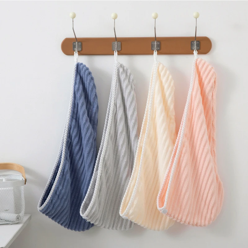 Candy velvet dry hair cap women's coral velvet thickened absorbent quick drying towel headband towel dry hair towel quick drying towel