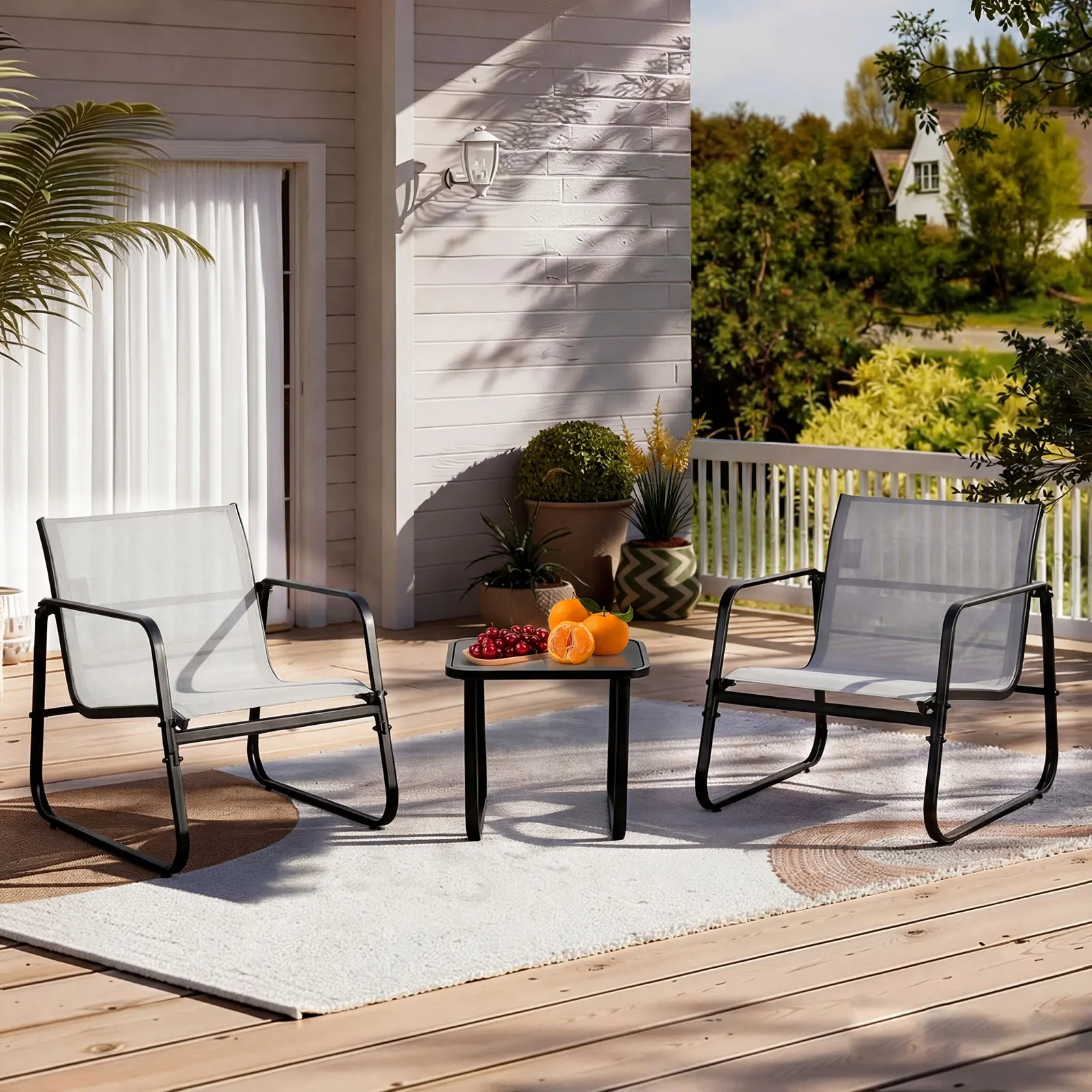 Outdoor patio furniture set overview
