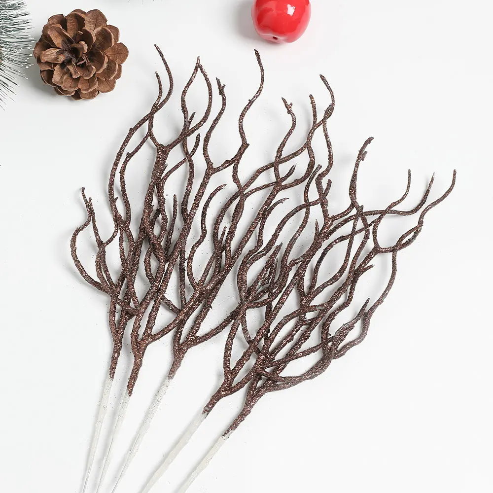 3/5 Stücke Weihnachtsdekorationen Farbigen Zweig Künstlicher Blumenstrauß Weihnachtsbaum Ornament Wohnkultur Neujahr Navidad 2025 Zubehör – Detail 27