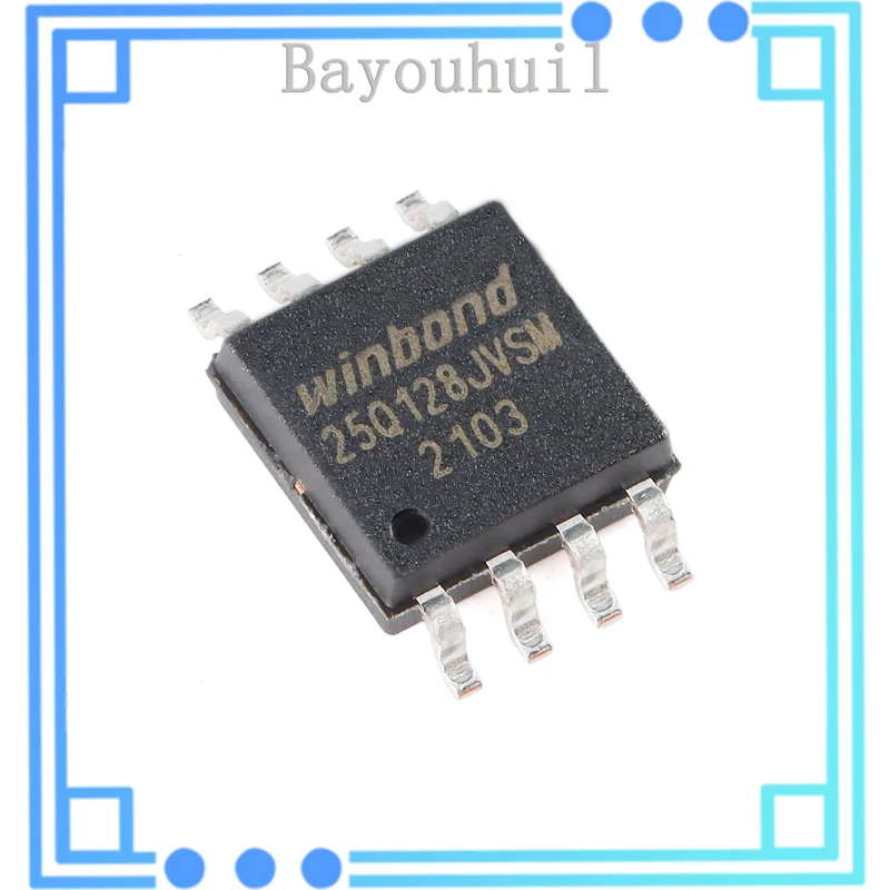 

10PCS Original Authentic Patch W25Q128JVSIM SOIC-8 3V 128M-bit Serial Flash Memory Chip