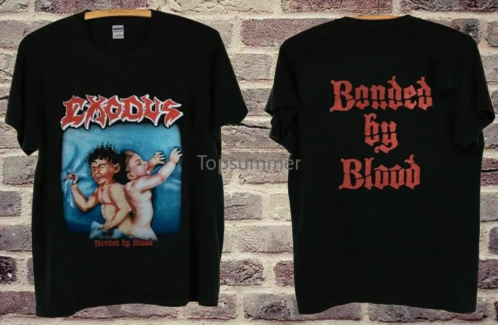 Vintage Exodus Bonded By Blood T Shirt Reprint Taglia Usa