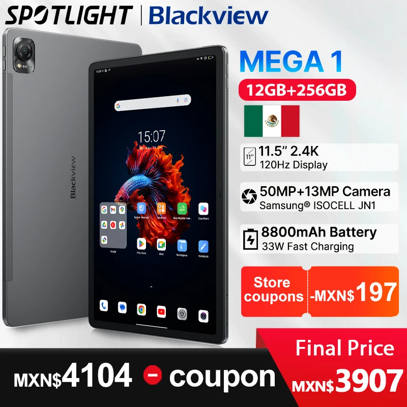 Blackview-Mega 1タブレット,カメラ付き,高速充電,ワールドプレミア 