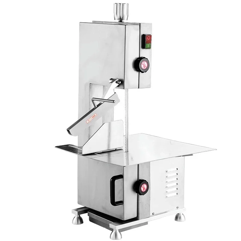 Stainless Steel Frozen Bone Sawing Machine 750W Butchers Bone Bandsaw Commercial Frozen Meat Fish Cutter Home Kitchen Appliance - Image 2