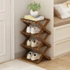 Multi layer Shoe Rack Folding Shoe Rack Bamboo Slim Clogs Box Fashion Shoe Storage Rack Telescopic Shoe Box Shoe Cabinet 1