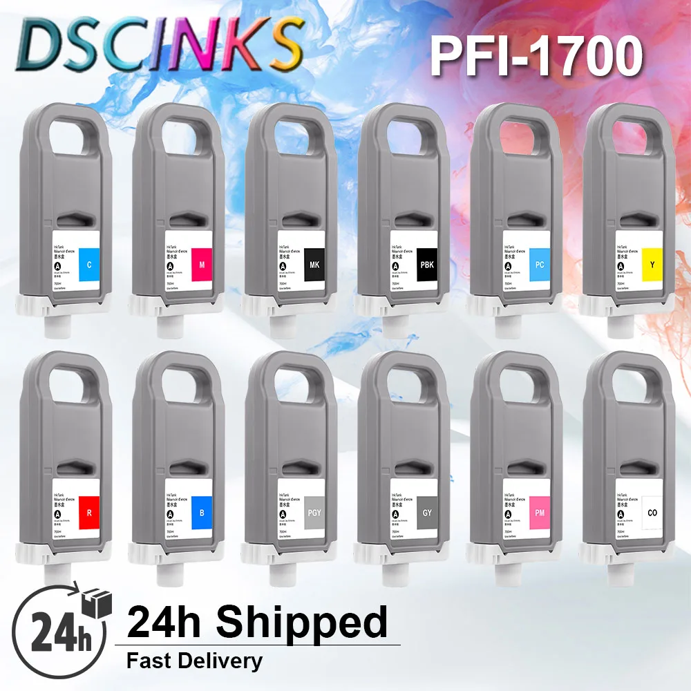 Ink Cartridge PFI1700 PFI-1700 Compatible for Canon Pro 2000 4000 4000s 6000 6000s pro 2100 4100 6100,printer supplies,ink cartridge,inkjet ink cartridge