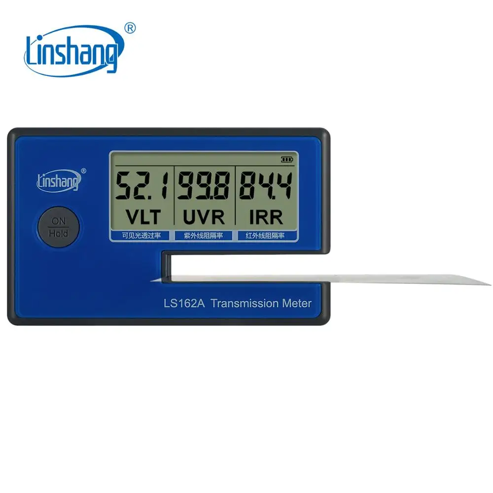 Linshang Handheld Window Film Transmission Meter with 1400nm IR Rejection UV Blocking Rate Visible Light Transmittance LS162A solar film transmission meter