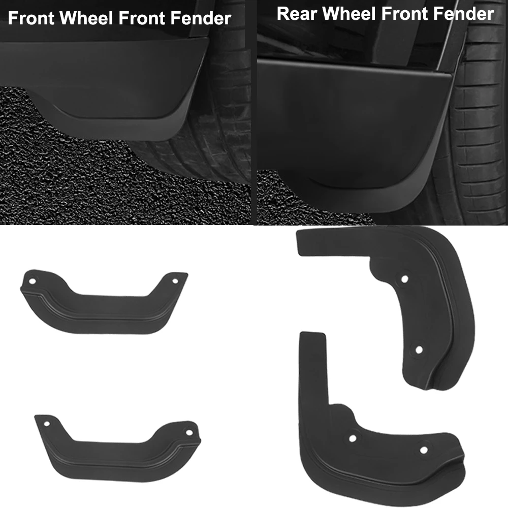 

For Tesla Model Y 2023 2022 2021 2020 Mud Flaps Mudguards Winter Splash Guards Front Rear Fender Protector Car Accessories