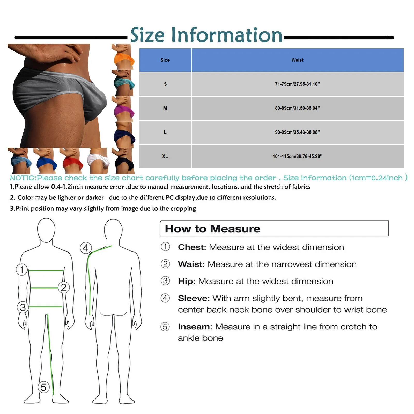 Men's Swim Mini Briefs Beach Pants Surfing Low-waist Sexy Surfboard Solid Color Swimwear Padded Push-up Swimming swimsuits swim briefs