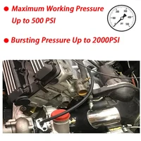 AN8 AN6 3M AN4 AN10ท่อน้ำมันเชื้อเพลิงรถยนต์สาย GAS Oli ท่อไนล่อนถักเหล็กท่อหม้อน้ำชุดท่อเชื้อเพลิงเบรกพร้อม6ชิ้น SWI 4