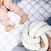 Knotted Ball Throw Pillow Ultra Soft The bed Decorative Hand-woven Round Lamb Plush Pillow Kids Sofa Living Room 4