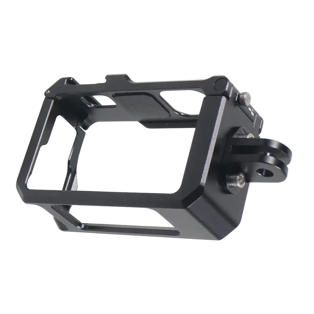 

Camera Cage Rig Protective Frame Expansion Case with Cold Shoe Mount 1/4" ARRI Thread for DJI OSMO Action 3 Camera Accessories