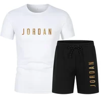 Nouvel ensemble 2 pièces homme 2026 : T-shirt et short, décontracté, respirant, séchage rapide, manches courtes, sport, jogging, fitness 5