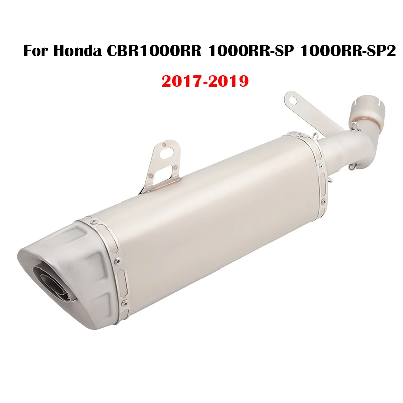 

Exhaust System Muffler Link Pipe Mid Connect Tube Slip On Stainless Steel For Honda CBR1000RR 1000RR-SP 1000RR-SP2 2017-2019