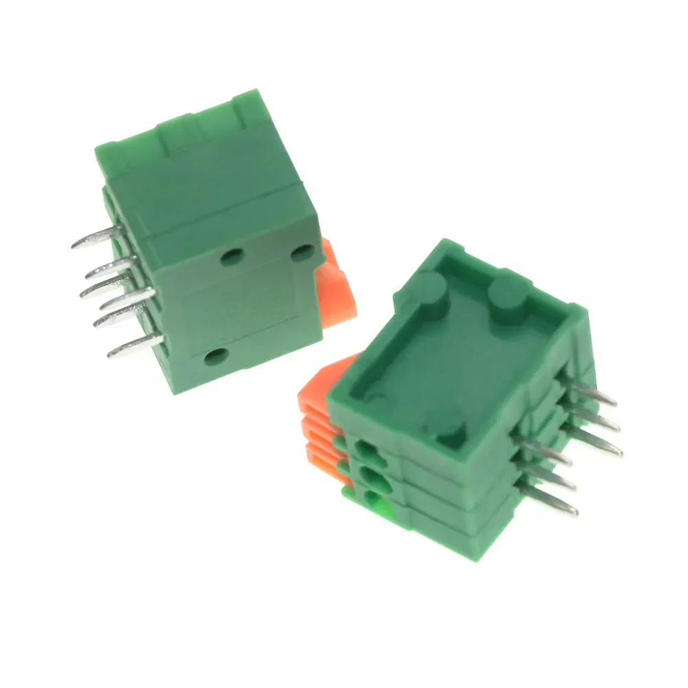 Description Picture 5 of item10Pcs 2.54mm Pitch KF141V KF141R Push-in Spring Screwless Terminal Block Straight/Bent Foot 1/2/3/4/5/6/7/8/9/10P PCB Connector