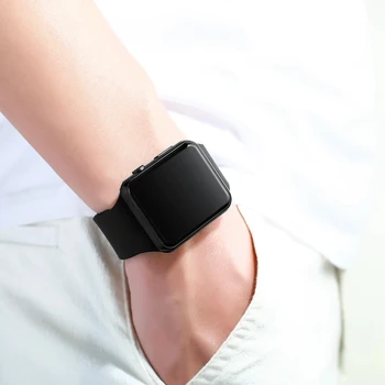 Simple Digital Watch for Men Women Fashion Sport LED Electronic Watch Black Silicone Wristband Casual Mens Watch Reloj Hombre 4