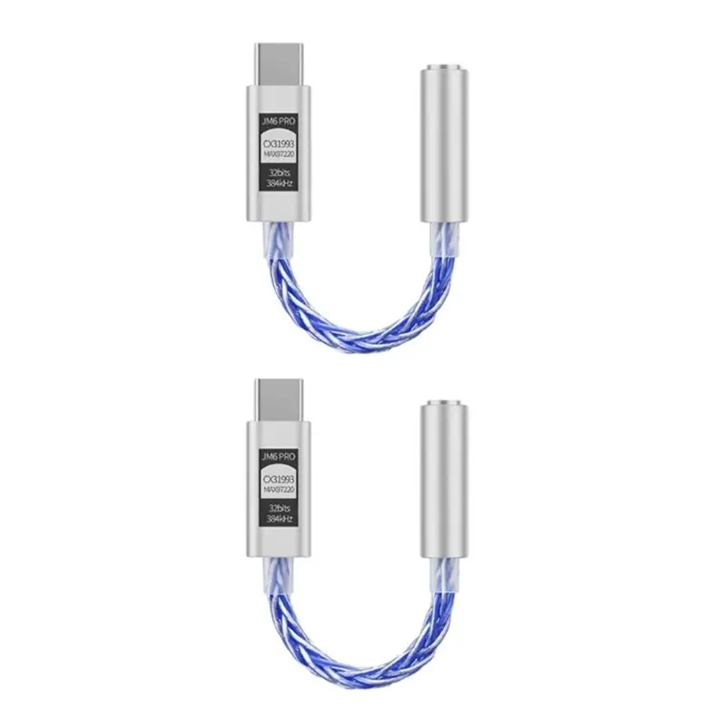 JCALLY JM6 Pro Type-C  3.5Mm 디지털 오디오 어댑터 2PCS ..
