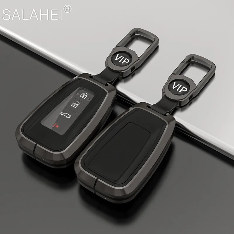 

Zinc Alloy Car Smart Key Case Cover Protection Shell For Toyota Prius Camry Corolla CHR C-HR RAV4 Land Cruiser Prado Accessories