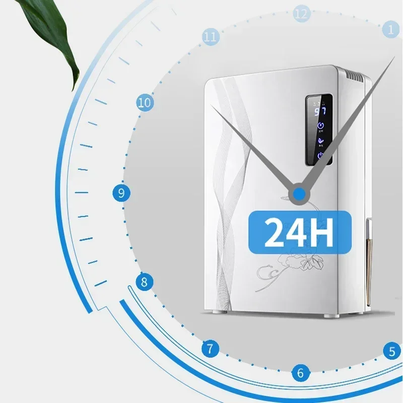 2.2L Smart Dehumidifier Moisture Absorber Silent Clothes Dryer Basement Dehumidifier Air Purifier Dehumidifiers