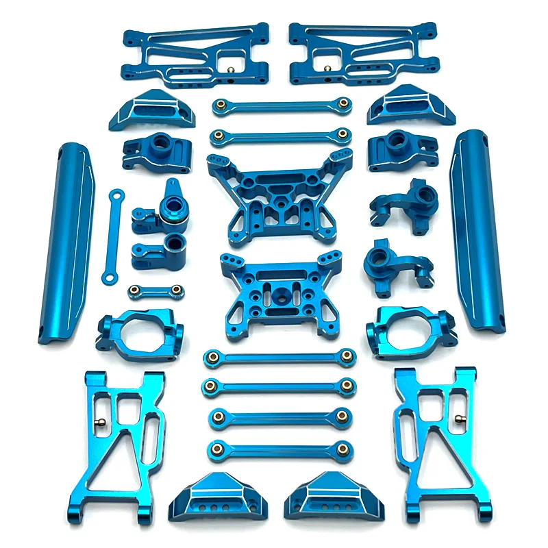 Aluminum Metal Alloy Upgrade Parts for Hyper GO MJX 1/10 10208 Small Monster RC Crawler Car Front Rear Steering Cup C Seat 3