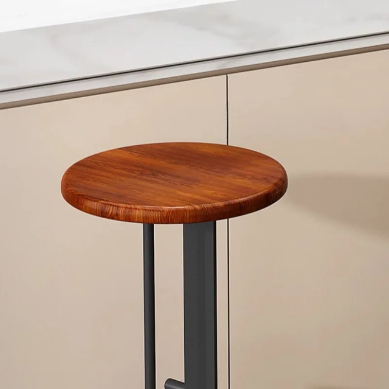 Stainless Steel Simple Modern Bar Stool Creative Steadiness Bar Chair Strap Foot Luxury Dining Room Living Room Table Highchairs