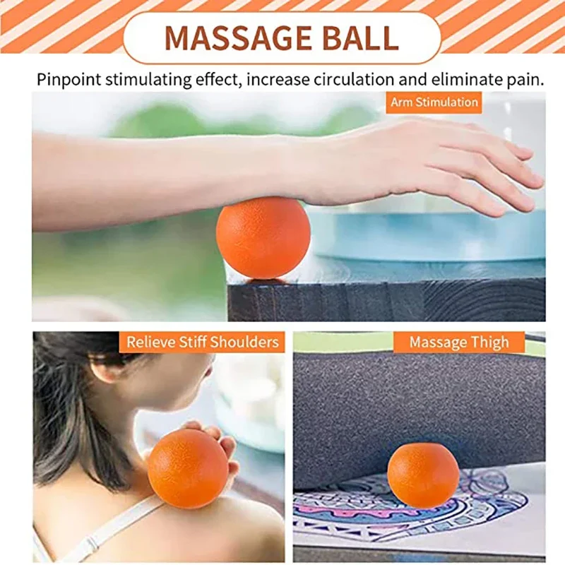1set Yoga Column Foam Yoga Pilates Fitness Foam Roller Sports Train Gym Massage Exercise Relax Foam RollERS Massage Ball