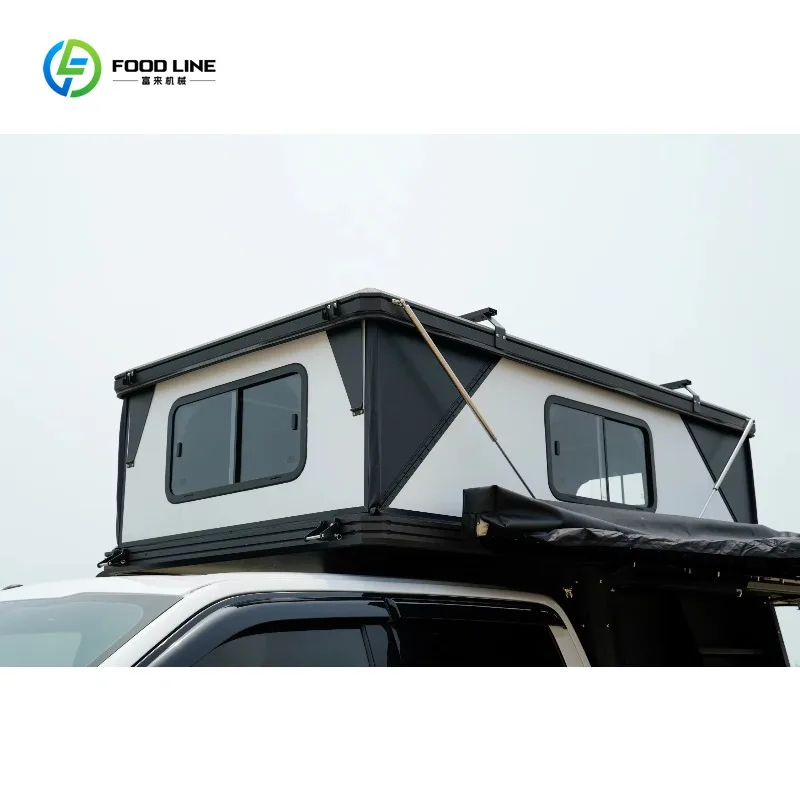 Tenda da Tetto Rigida per Pickup, Leggera e Moderna, Espandibile per Campeggio Outdoor 4x4, Facile da Montare, Personalizzabile - immagine 4
