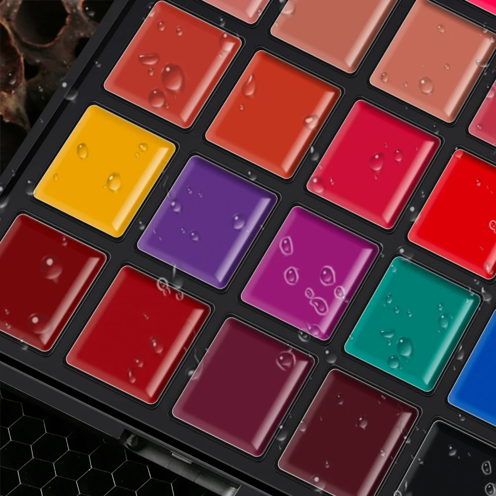25 Color Lipsticks Palette Waterproof Long Lasting Pigment Moisturizing Cosmetic Makeup Lipgloss Palette Professional Cosmetic 5