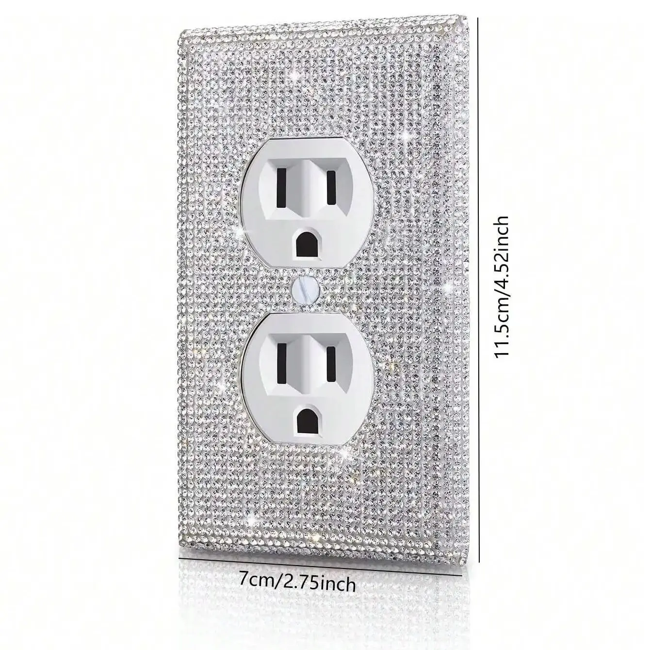 Rhinestones Wall Plates Light Switch Sticker Decorative Cover