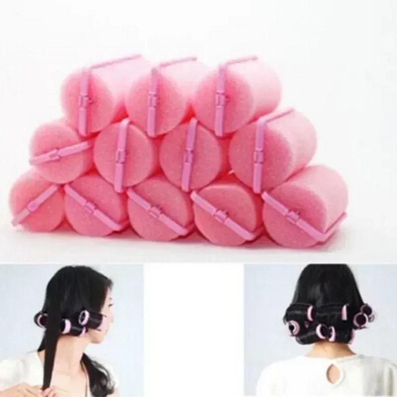 Soft Sponge Foam Cushion Hair Rollers Curlers Salon Barber DIY Hair Curlers Rollers Hairdressing Tool Kit DIY Home 2cm 12pcs/Set