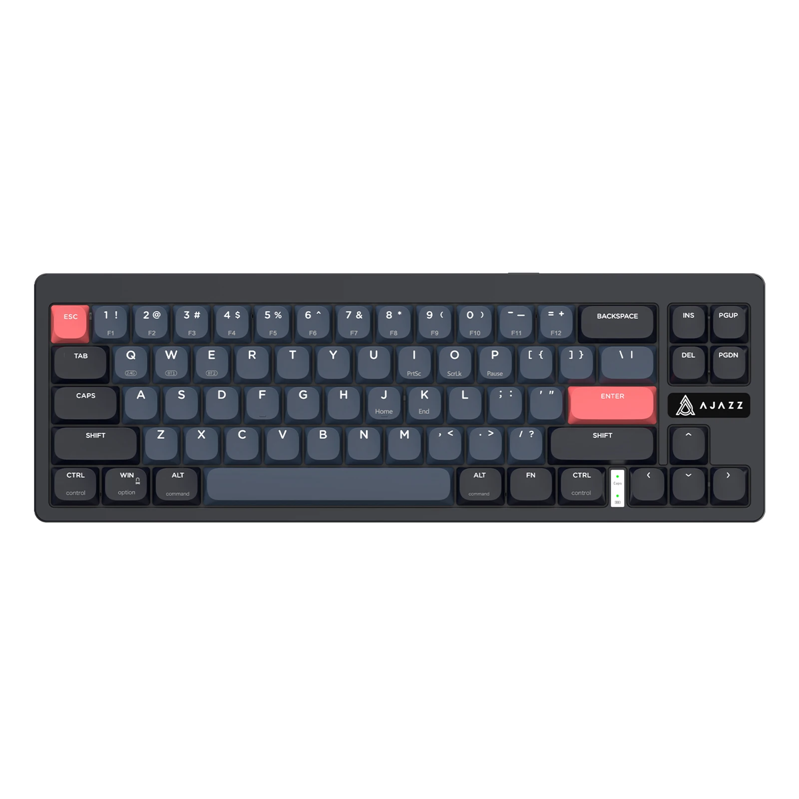 Ajazz-teclado Mecânico sem Fio Bluetooth 5.1 2.4ghz 68 Teclas 65 Perfil Baixo Conexões Duplas Akl680