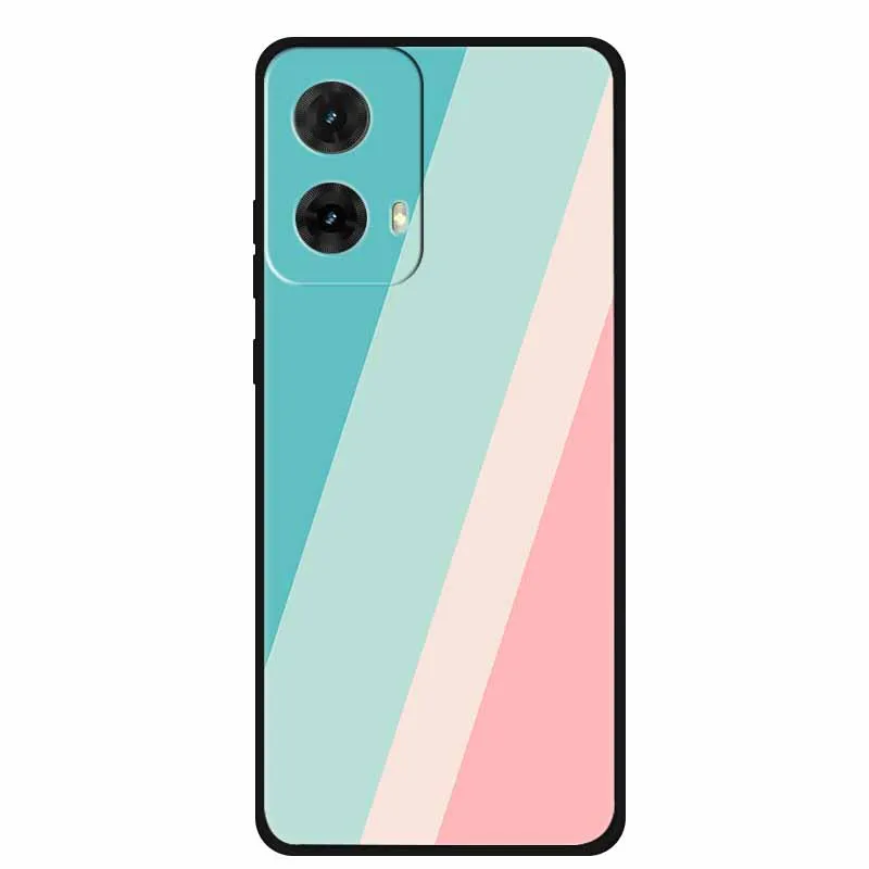 Colorful Painted Cat TPU Soft Silicone Phone Back Cover - Cute Design