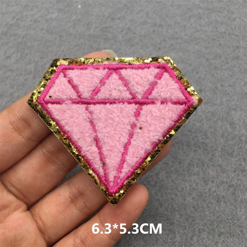 Rosa Cartoon Stickerei Patch Punk Schädel DIY Eisen auf Patches Kleidung Abzeichen Applikation Dekoration Bekleidung – Detail 10