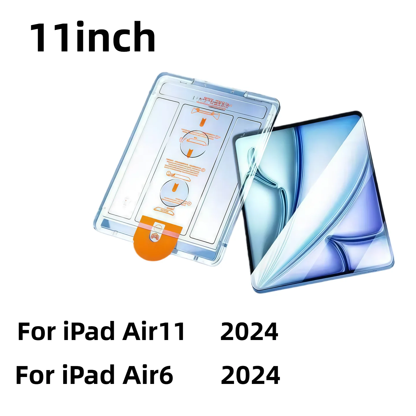2-Pack Tempered Glass Screen Protector for 11 Tablet - Auto Dust Removal & Easy Installation
