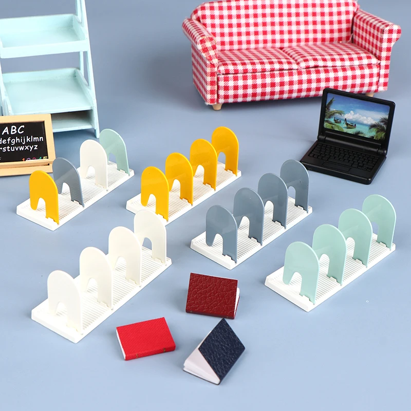 

1:12 Dollhouse Miniature Bookshelf Storage Rack Wall Mount Rack Furniture Model Decor Doll House Accessories