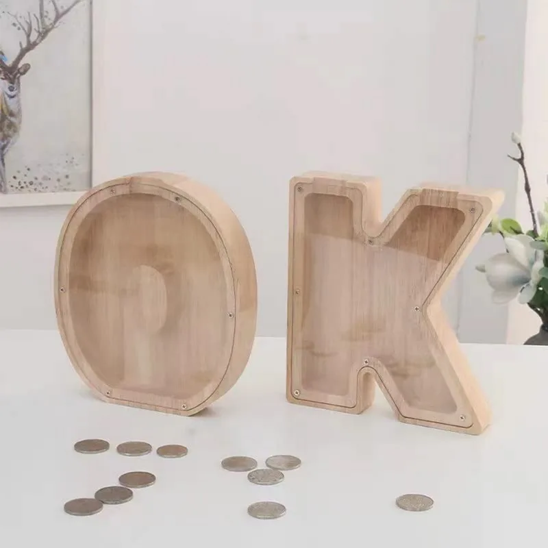 Spardose Aus Holz Als Geldbox Für Münzen Und Dekoration_voghion.com