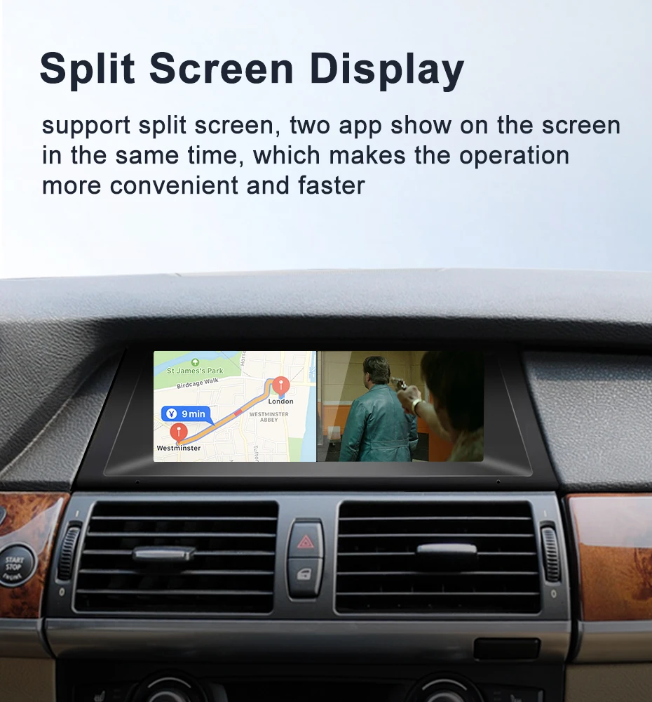 Qualcomm Snapdragon680 6225 Android13 8.8inch For BMW E70 E71 X5 X6 Car Multimed