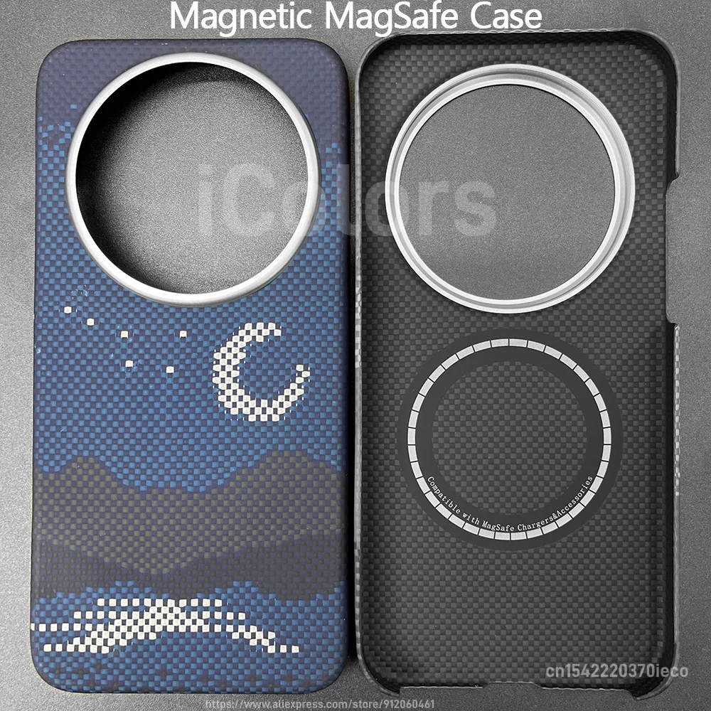 Ultra-Thin Aramid Fiber Magnetic Case - Lightweight, Durable Carbon Fiber Protection