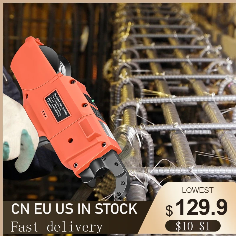 Relieuse électrique Rebar 12V Avec 2 Batteries - Pour Ferraillage Construction, Fil 0.8mm