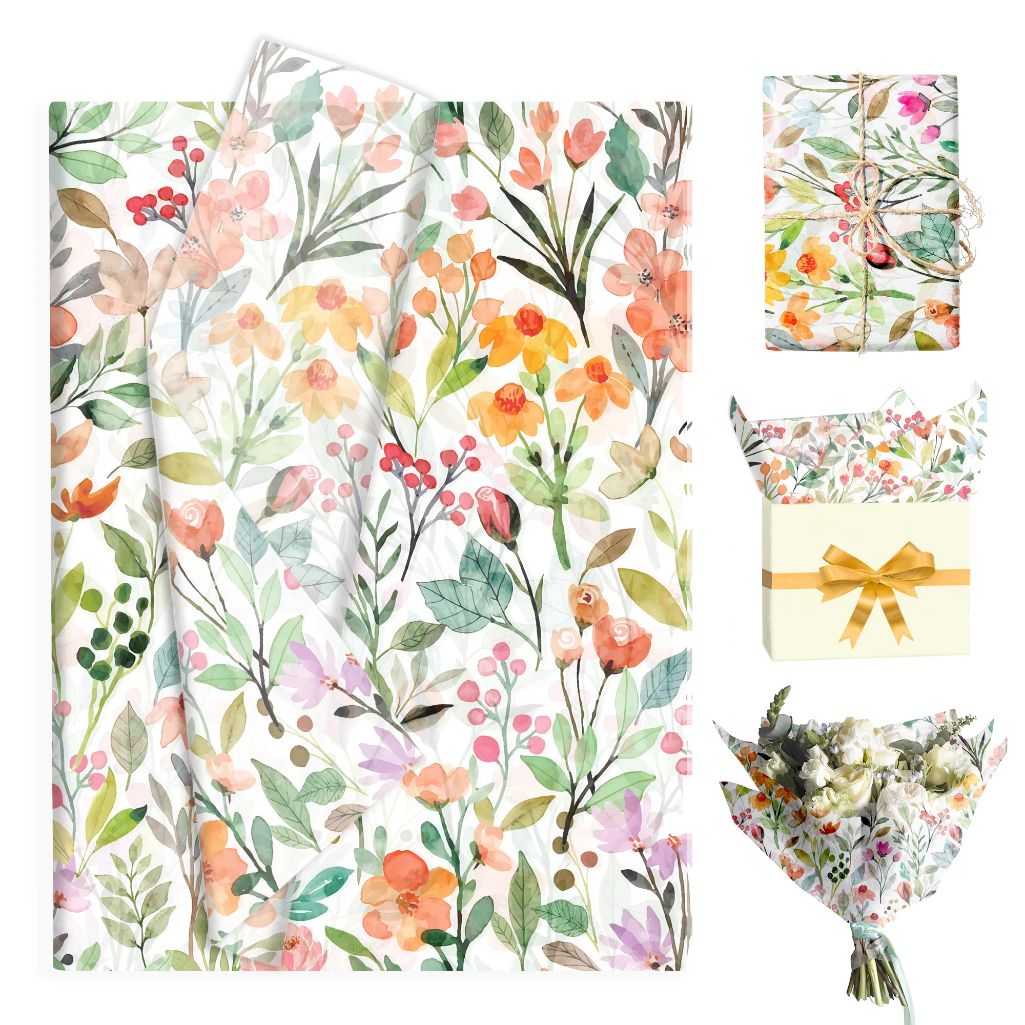 20/50pc Wilde Blume Seidenpapier Schnee Birne Papier Geschenkpapier Geburtstag Hochzeit Party Dekoration DIY Geschenk Verpackung liefert