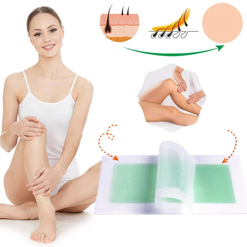 20pcs 18x9cm Depilatory Wax Strips For Hair Removal Epilator Waxing Strip Cold Wax Paper For Face Neck Arm Leg Body Skin Care hair removal wax hair removal tool