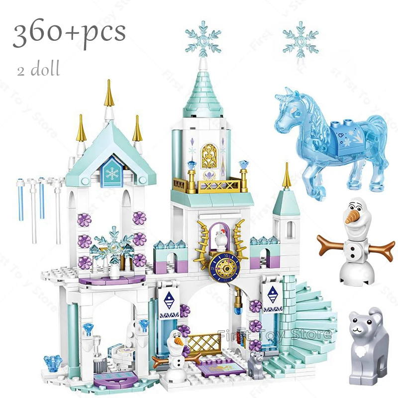 Princess Luxury Ice Castle Playground Building Blocks Set