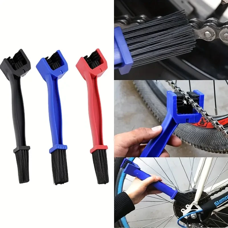 Bicycle Chain Cleaner Bicycle Chain Cleaning Brush Motorcycle Chain Brush Cleaner Plastic Bike Bicycle Moto Brush Cycling Clean Chain Cleaner Outdoor Scrubber Tool Road Care