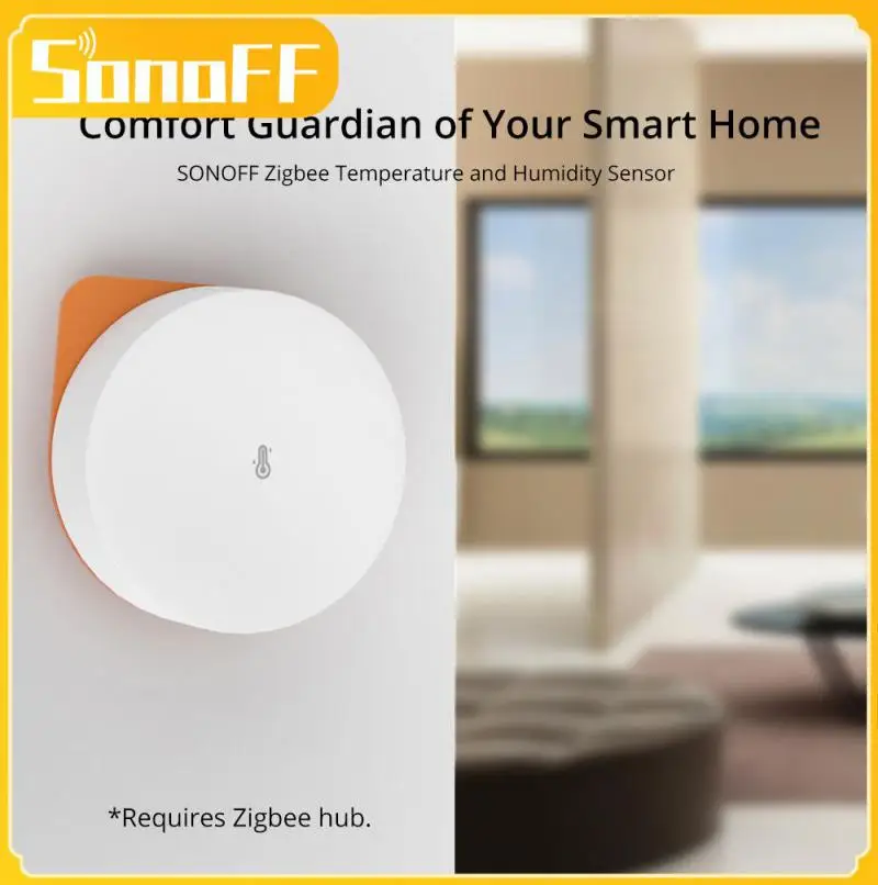 

Sonoff Zigbee SNZB-02P Temperature And Humidity Sensor Smart Home Thermometer Detector Work With Alexa Google Home Zigbee Bridge