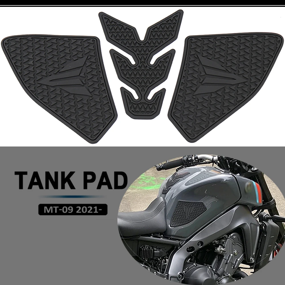 

Fit FOR YAMAHA MT-09 MT09 Motorcycle Non-slip Side Fuel Tank Pad Stickers Waterproof Rubber 2021