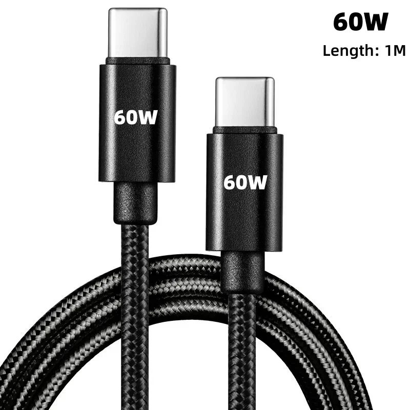 100W USB-C Fast Charging Cable - Nylon Braided