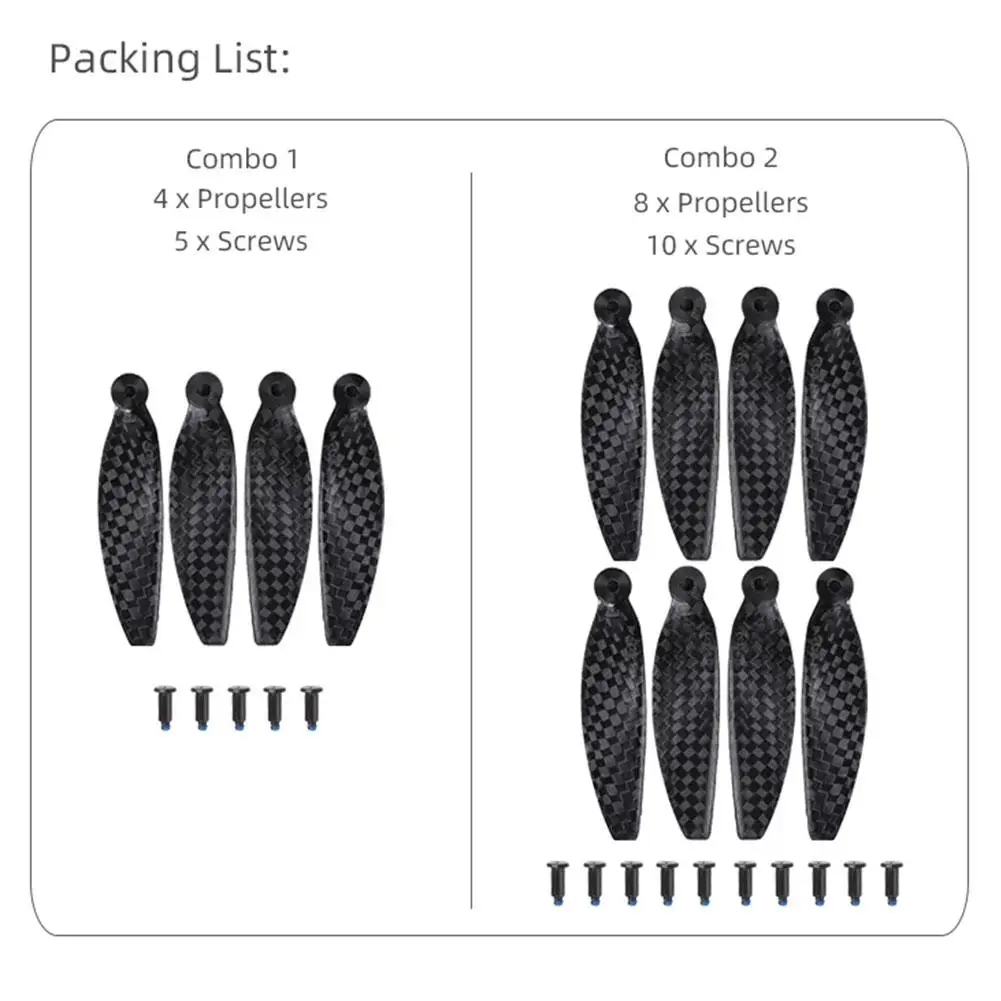 Carbon Fiber Propellers Drone Accessories For DJI Mini 1 2/MINI SE drone propeller drone propellers drone propeller blades propeller replacement parts