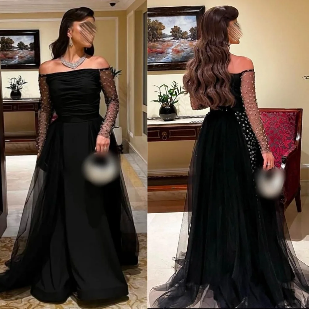 فستان سهرة ترتر مخصص فاخر