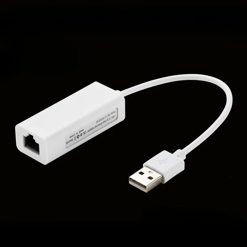 USB 2.0 유선 USB to RJ45 네트워크 카드, USB to RJ45 이더넷 LAN 어댑터 네트워크 카드, PC 노트북 윈도우 7 8 10 11, 10 Mbps, 100Mbps