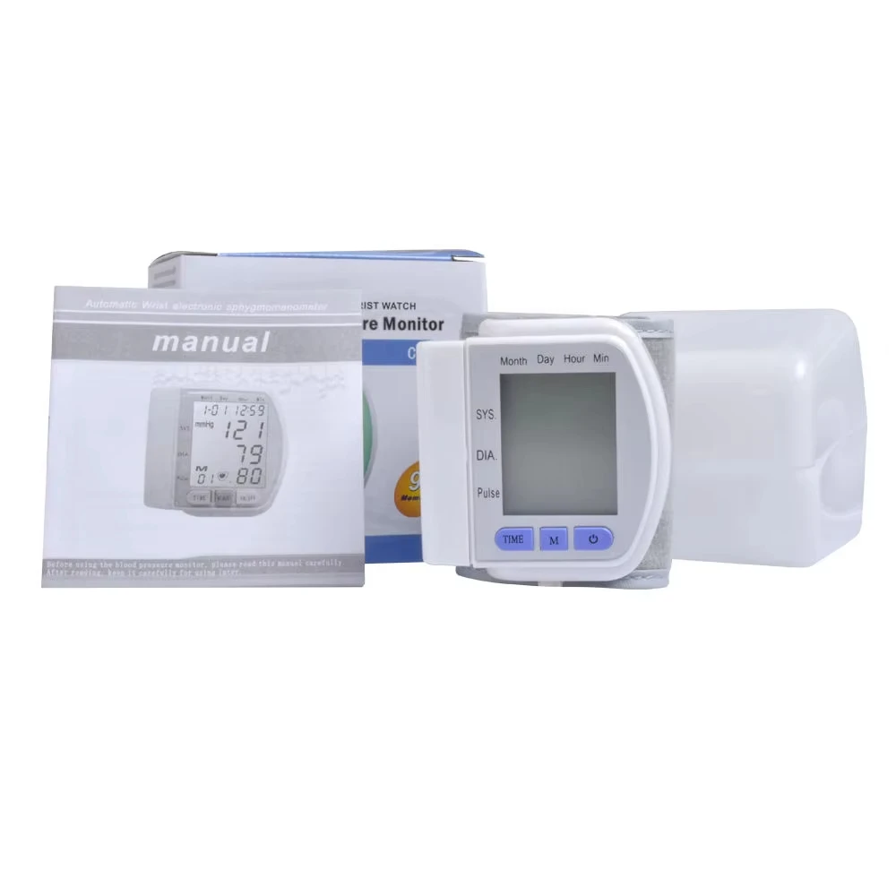 Wrist Blood Pressure Monitor Automatic Sphygmomanometer LCD Digital Heart Pulse Measure blood pressure monitor blood pressure meter